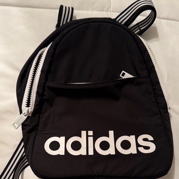 Adidas Black and White Compact Backpack - Picture 5 of 5